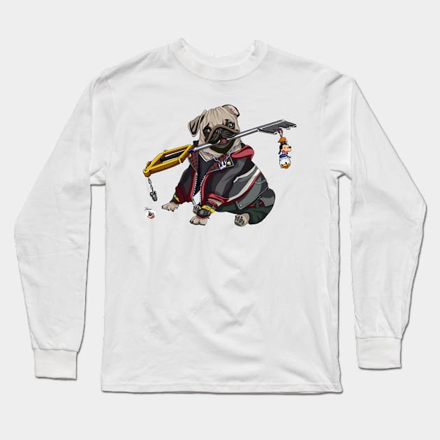 Kingdom Pug Long Sleeve T-Shirt by AniPug